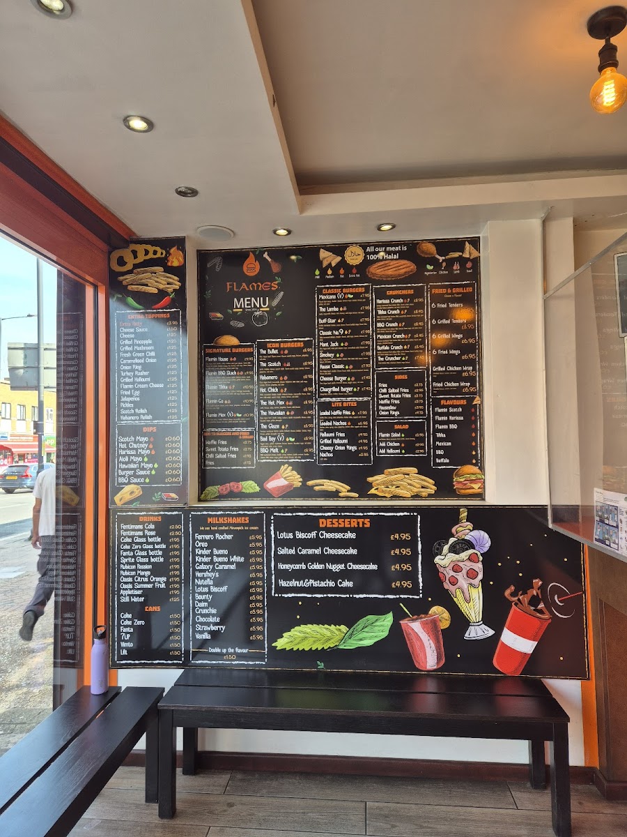 Flames Burger Kitchen Menu - Image 3