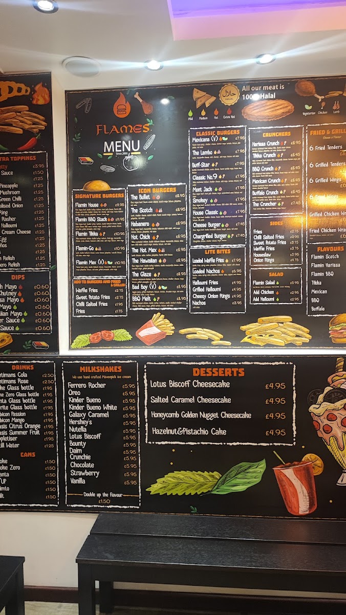 Flames Burger Kitchen Menu - Image 4